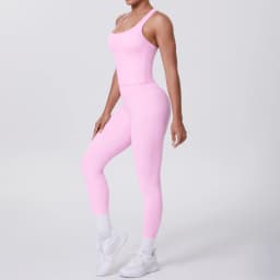 Yoga Top Set Fitness Gym Suit Training Sleeveless Sport Gym Tops Crossover Back Sports Underwear Tummy Control Slimming