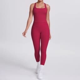 Yoga Top Set Fitness Gym Suit Training Sleeveless Sport Gym Tops Crossover Back Sports Underwear Tummy Control Slimming