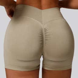 Women Sport Shorts High Waist Workout Tights Fitness Yoga Scrunch Butt Ladies Seamless Yoga Gym Running Short Pants Sportswear