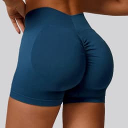 Women Sport Shorts High Waist Workout Tights Fitness Yoga Scrunch Butt Ladies Seamless Yoga Gym Running Short Pants Sportswear