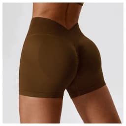 Women Sport Shorts High Waist Workout Tights Fitness Yoga Scrunch Butt Ladies Seamless Yoga Gym Running Short Pants Sportswear