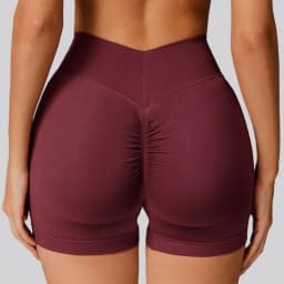 Women Sport Shorts High Waist Workout Tights Fitness Yoga Scrunch Butt Ladies Seamless Yoga Gym Running Short Pants Sportswear