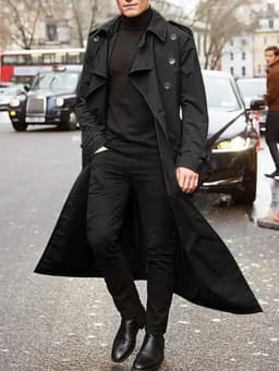 Streetwear Fashion Trench Men's Thin Coat Designer Overlong British Coats Man's Clothing With Epaulets Men's Jackets For Spring