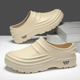 New Men's Anti-slip Chef Shoes Sandals For Men Working Shoes Waterproof Fashion Garden Shoes Clogs For Beach Slippers Size 36-48