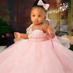 Cute Baby Wedding Dress 3D Floral Sleeveless Girl Birthday Party Princess Formal First Communion Dress Customizable