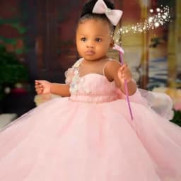Cute Baby Wedding Dress 3D Floral Sleeveless Girl Birthday Party Princess Formal First Communion Dress Customizable