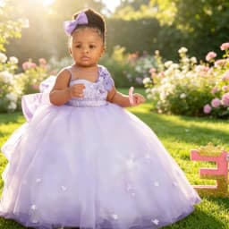 Cute Baby Wedding Dress 3D Floral Sleeveless Girl Birthday Party Princess Formal First Communion Dress Customizable