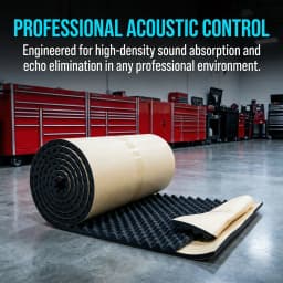 Self Adhesive 20mm High Density Egg Crate Foam Car Sound Deadening Mat, Automotive Hood Heat Insulation & Acoustic Noise Proofin