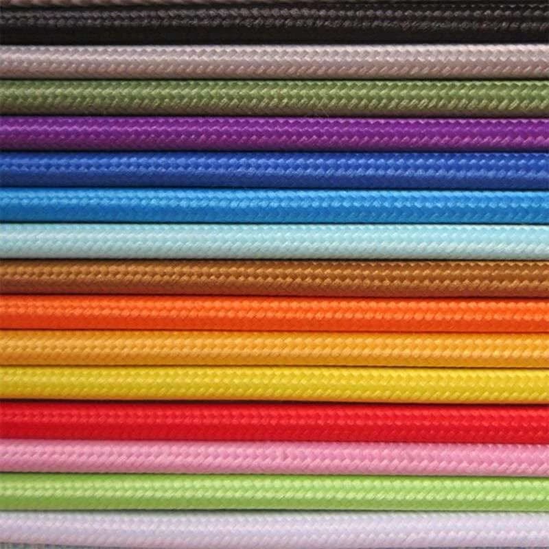 2m 3m 5m 10m 250V 2 Core 0.75mm2 Textile Electric Wire Fabric Cloth Braided Flex Cable Vintage Lamp  Cord