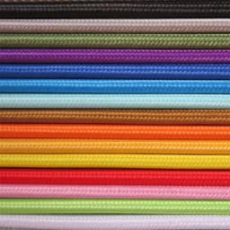 2m 3m 5m 10m 250V 2 Core 0.75mm2 Textile Electric Wire Fabric Cloth Braided Flex Cable Vintage Lamp  Cord