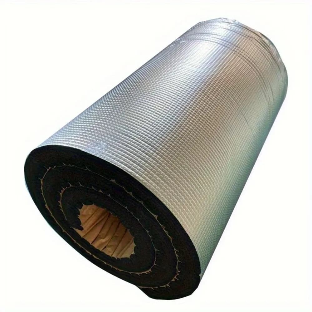 Extra Thick 20mm Car Sound Deadening Mat 50x100cm Aluminum Foil Heat Insulation Heavy Duty Soundproof Foam for Door Roof Hood