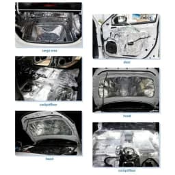 Extra Thick 20mm Car Sound Deadening Mat 50x100cm Aluminum Foil Heat Insulation Heavy Duty Soundproof Foam for Door Roof Hood
