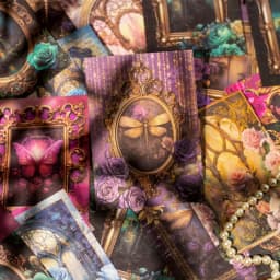 32Sheets Vintage Journal Paper Supplies Baroque Fantasy Series DIY Decoration Base 32Pcs 6 Styles Optional kawaii