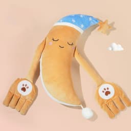 Cute Baby Sleeping Pillow Startle Prevention Scallion Banana Style Baby Patter Sleep Toy Newborn Bedding Automatic Palm Patting