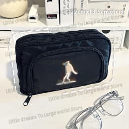 Michael Jackson Pencil Case Singer MJ Fashion Pen Box Pencil Bags Student Supplies Large Storage School Office Gift Pen Pouches