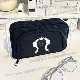 Michael Jackson Pencil Case Singer MJ Fashion Pen Box Pencil Bags Student Supplies Large Storage School Office Gift Pen Pouches