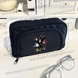 Michael Jackson Pencil Case Singer MJ Fashion Pen Box Pencil Bags Student Supplies Large Storage School Office Gift Pen Pouches