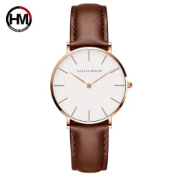 Hannah Martin Japan Quartz Movement High Quality Women Stainless Steel Mesh Rose Gold Waterproof Ladies Watch Dropshipping CB36