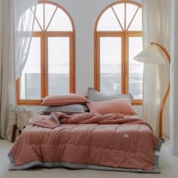 Japanese Quilted Cooling Summer Blanket Super Soft Skin-friendly Quilt Breathable Lightweight Comforter Air-conditioned Duvet