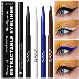 Waterproof Matte Blue Eyeliner Gel Pencil Ultra-fine Smooth Quick Dry Non-Smudge Easy Wear Black Brown White Eyeliner Pen Makeup