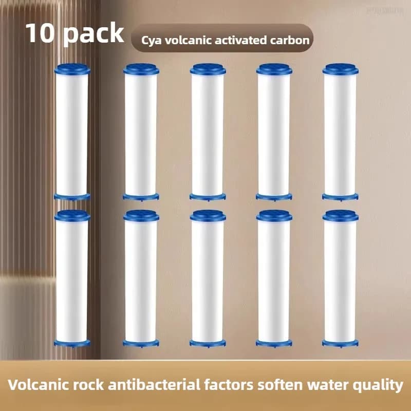 10-Piece Handheld Shower Filter Set, Hard Water Replacement Filters, Remove Chlorine & Harmful Substances, Shower Experience