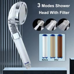 3 Modes Adjustable Shower Head High Pressure Water Saving Nozzles With Filter Remove Sediment Spa Showerhead Bathroom Accessorie