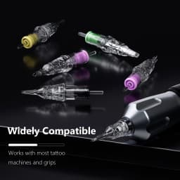 BIGWASP 20 Pcs/Box Tattoo Cartridge Needles RL Round Liner Disposable Sterilized Safety Tattoo Needle For Tattoo Machines Supply