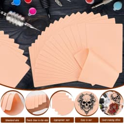 1/3/5/10/15/20Pcs*Blank Tattoo Practice Skin Fake Skin Synthetic Leather For Permanent Makeup Tattoo Beginner Exercise Tool