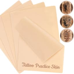 1/3/5/10/15/20Pcs*Blank Tattoo Practice Skin Fake Skin Synthetic Leather For Permanent Makeup Tattoo Beginner Exercise Tool