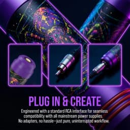 DQFART Brand M3 Electric Wireless Tattoo Machine Pen Detachable Battery Head Light Plastic 1200mAh Artists Body Art Creative