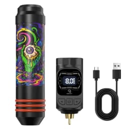 DQFART Brand M3 Electric Wireless Tattoo Machine Pen Detachable Battery Head Light Plastic 1200mAh Artists Body Art Creative