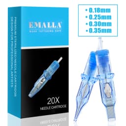 20/10pcs EMALLA Eliot Tattoo Cartridge Needles RL RS CM MG Disposable Sterilize Tattoo Permanent Makeup Cartridge Machine Needle
