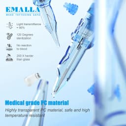 20/10pcs EMALLA Eliot Tattoo Cartridge Needles RL RS CM MG Disposable Sterilize Tattoo Permanent Makeup Cartridge Machine Needle
