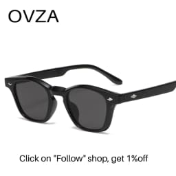OVZA 2026 New Fashion Sunglasses Women and Men Eyeglass V400 Rectangle Oculos De Sol Masculino S9014