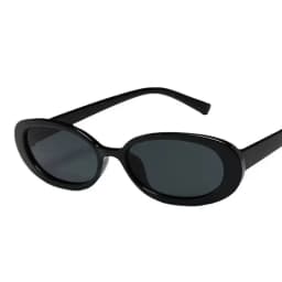 Retro Small Oval Frame Riding Sunglasses Women Fashion Black Cow Color Sun Glasses Fashion Shades Polarized Eyewear UV400