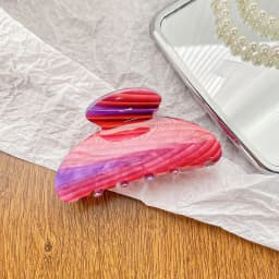 Vintage Floral Hair Claw Female Temperament Elegant Printing Claw Clip Crab Hair Clips Colorful Shark Clip Hair Accessories 2024