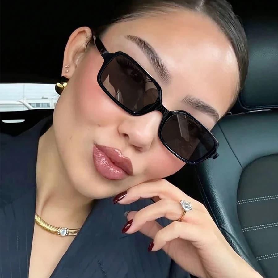 New Sexy Small Rectangle Sunglasses Fashion Women Vintage Brand Designer Sun Glasses Men Shades Female Eyewear UV400
