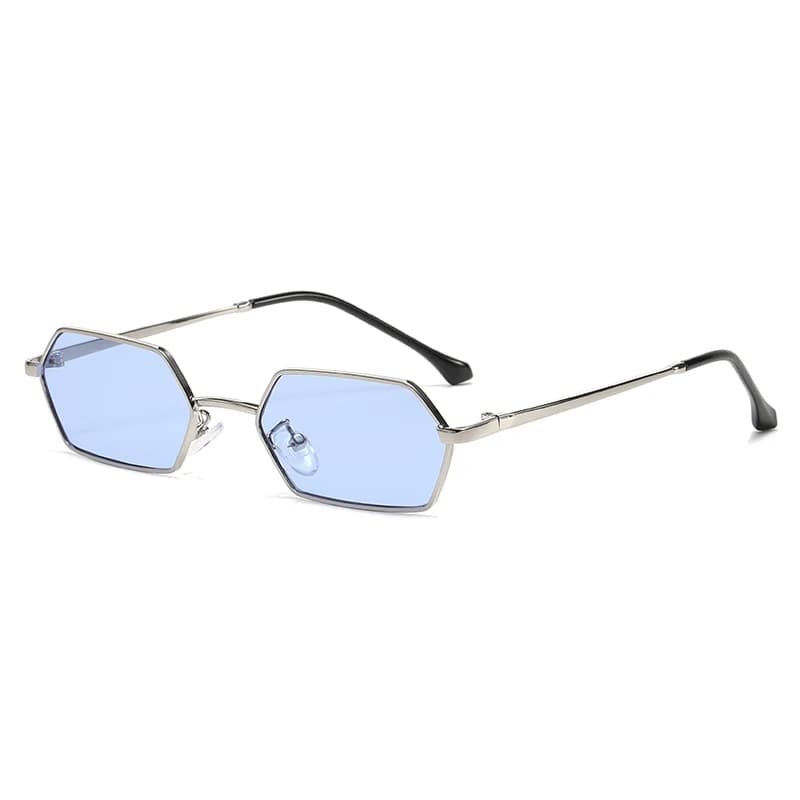 Cycling New Personalized Small Frame Women Sunglasses Retro Polygon Sun Glasses Fashion Men Street Photography Eyeglasses UV400