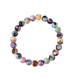 Colorful Natural Stone Bracelet For Women 8MM Beads Elastic Chain Wrap Bangle Female Bohemia Party Jewelry Accessories