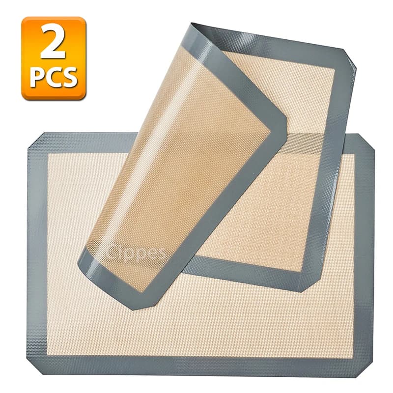 2PCS Silicone Baking Mats for Oven, 42x29.5cm, Reusable Non Stick Heat Resistant Bakeware Sheets Liner,for Cookies Macaron Bread
