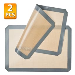 2PCS Silicone Baking Mats for Oven, 42x29.5cm, Reusable Non Stick Heat Resistant Bakeware Sheets Liner,for Cookies Macaron Bread