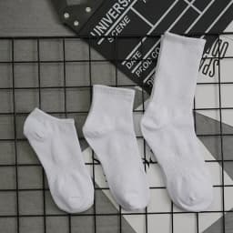 10pairs HLHYX Socks Men's Cotton Deodorant Winter Towel Bottom with Mid-tube White Stockings Thickened Sports Basketball Socks