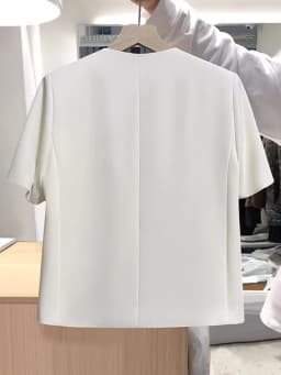 High Quality Short-Sleeved Suit Coat Women Summer New Western-style Jacket Fashiona Outcoat Single-Breasted Overwear Femme Top