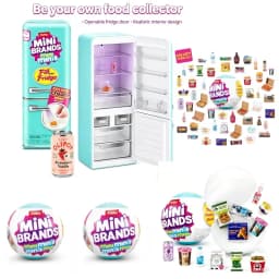 Zuru Mini Fridge Stuffing Toy Tide Play Blind Box Stuffing Fridge Ball, Blind Box Random Mini Model Toy Child Ideal Gift