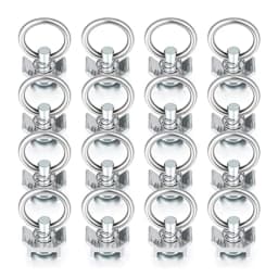 1/6/10Pcs L-Track Single Ring (Spring Loaded) Tie Down Anchors