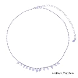 2026 New Fashion Drop Shaped CZ Spiral Snake Chain Necklace For Women Party Special Trendy Jewelry