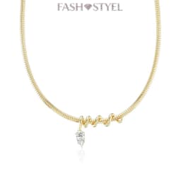 2026 New Fashion Drop Shaped CZ Spiral Snake Chain Necklace For Women Party Special Trendy Jewelry
