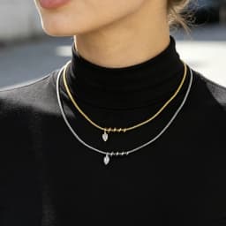 2026 New Fashion Drop Shaped CZ Spiral Snake Chain Necklace For Women Party Special Trendy Jewelry