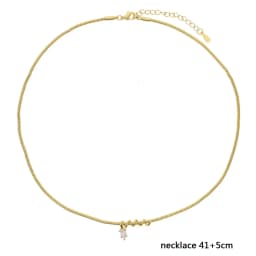 2026 New Fashion Drop Shaped CZ Spiral Snake Chain Necklace For Women Party Special Trendy Jewelry