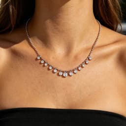 2026 New Fashion Drop Shaped CZ Spiral Snake Chain Necklace For Women Party Special Trendy Jewelry